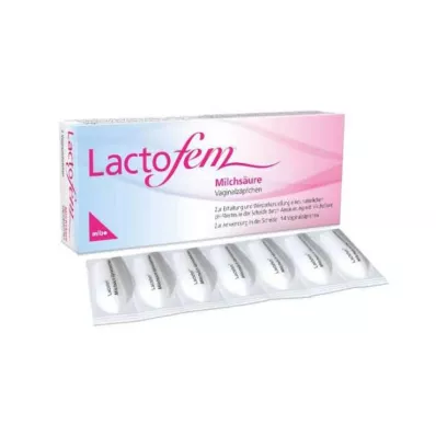 Lactofem czopki dopochwowe z kwasem mlekowym, 14 szt