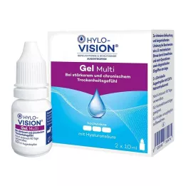 HYLO-VISION Krople do oczu Gel multi, 2 x 10 ml