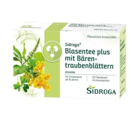 SIDROGA Herbata na pęcherz plus z liśćmi mącznicy lekarskiej, 20X2,0 g