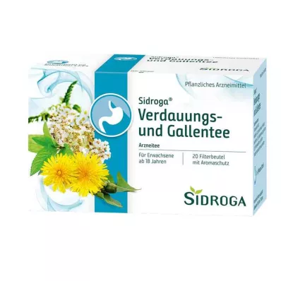 Sidroga torebki filtrujące do herbaty trawiennej i żółciowej 20X2,0 g Sidroga torebki filtrujące do herbaty trawiennej i żółciowej 20X2,0 g