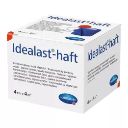 IDEALAST-samoprzylepny kolorowy bandaż 4 cmx4 m niebieski, 1 szt
