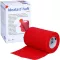 IDEALAST-samoprzylepny kolorowy bandaż 8 cm x 4 m czerwony, 1 szt