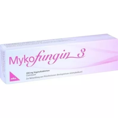 MYKOFUNGIN 3 tabletki dopochwowe 200 mg, 3 szt