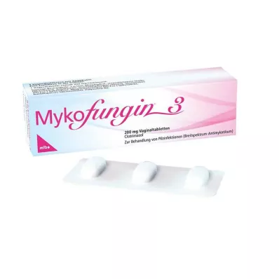 Mykofungin 3 tabletki dopochwowe 200 mg, 3 szt Mykofungin 3 tabletki dopochwowe 200 mg, 3 szt