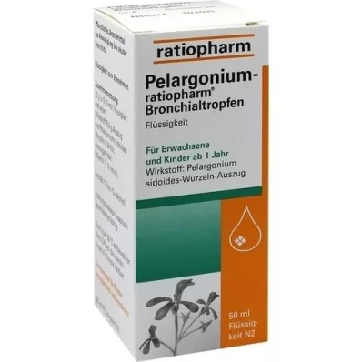 PELARGONIUM-RATIOPHARM Krople do oskrzeli, 50 ml