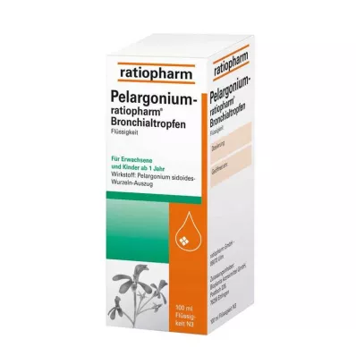 Pelargonium Ratiopharm krople do oskrzeli, 100 ml Pelargonium Ratiopharm krople do oskrzeli, 100 ml