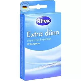 RITEX bardzo cienkie prezerwatywy, 8 szt