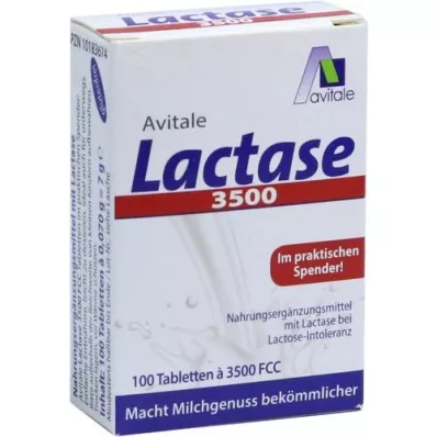 LACTASE 3 500 FCC Tabletki w dozowniku zatrzaskowym, 100 szt