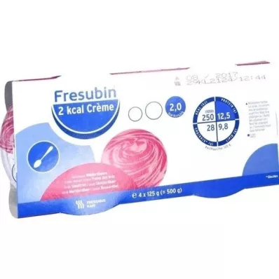 FRESUBIN 2 kcal Krem z dzikich truskawek w kubku, 4X125 g