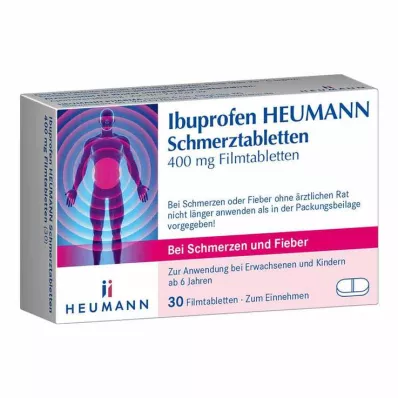 Ibuprofen HEUMANN leki przeciwbólowe 400 mg, 30 szt Ibuprofen HEUMANN leki przeciwbólowe 400 mg, 30 szt