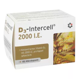 Kapsułki D3-Intercell 2000 IU, 180 sztuk