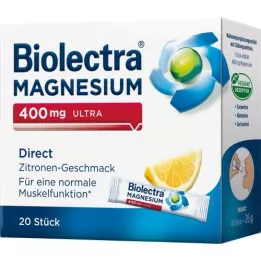 BIOLECTRA Magnesium 400 mg Ultra Direct Lemon, 20 szt