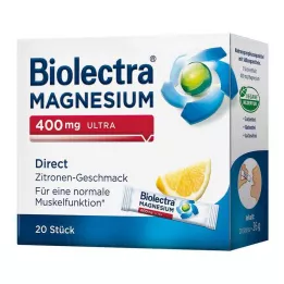BIOLECTRA Magnesium 400 mg Ultra Direct Lemon, 20 szt