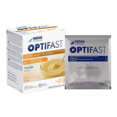 Optifast domowy krem waniliowy w proszku, 8X55 g