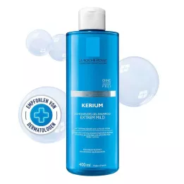 ROCHE-POSAY Kerium wyjątkowo łagodny szampon w żelu, 400 ml