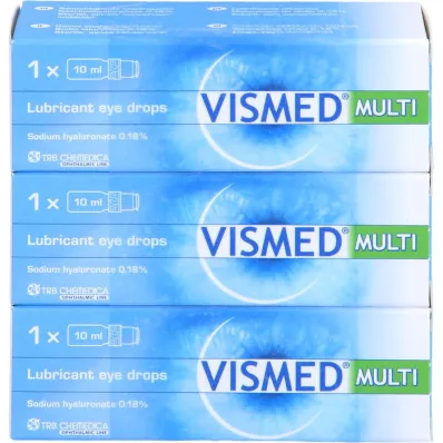 VISMED MULTI Krople do oczu, 3 x 10 ml