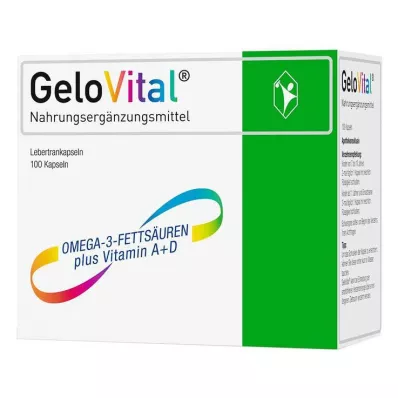 GELOVITAL Suplement diety kapsułki z olejem z wątroby dorsza, 100 szt