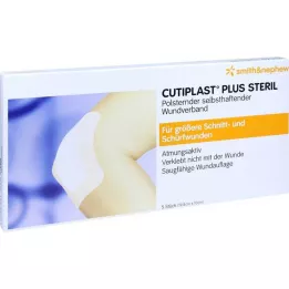 CUTIPLAST Plus sterylny opatrunek 10x19,8 cm, 5 szt