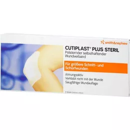 CUTIPLAST Plus sterylny opatrunek 10x24,8 cm, 5 szt