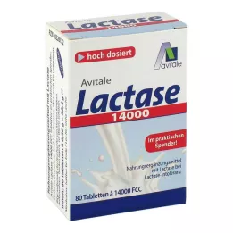 LACTASE 14 000 FCC Tabletki w dozowniku, 80 szt