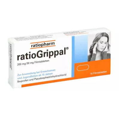 Ratiogrippal 200 mg/30 mg tabletki powlekane (10 sztuk) Ratiogrippal 200 mg/30 mg tabletki powlekane (10 sztuk)