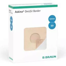 ASKINA DresSil Border Sil.Schaumst.V.6x6 cm, 10 szt
