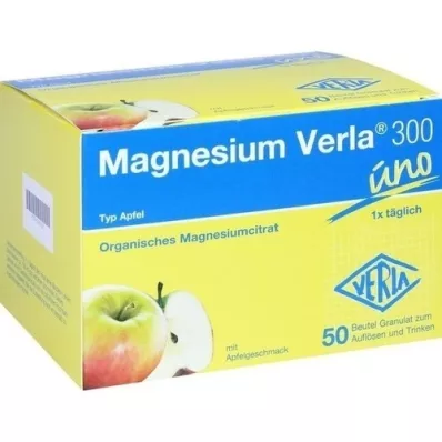 MAGNESIUM VERLA 300 granulek jabłkowych, 50 szt