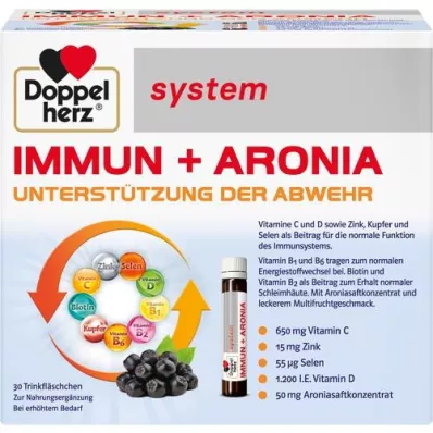 DOPPELHERZ Ampułki systemu Immun+Aronia, 30 szt