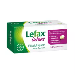 LEFAX intensywne kapsułki płynne 250 mg simeticon, 50 szt
