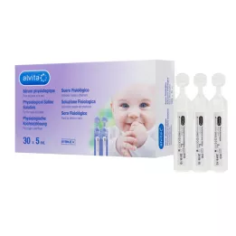 ALVITA ampułki z roztworem soli fizjologicznej, 30 x 5 ml