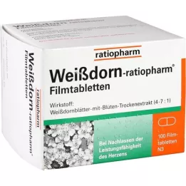 WEISSDORN-RATIOPHARM Tabletki powlekane, 100 szt
