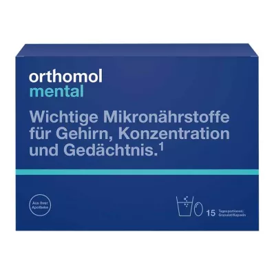 Orthomol Mental Granulat/Kapsułki 15 porcji dziennie, 1 szt Orthomol Mental Granulat/Kapsułki 15 porcji dziennie, 1 szt