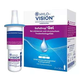 HYLO-VISION Żelowe krople do oczu SafeDrop, 2 x 10 ml