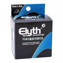 KINESIOLOGIE Taśma Elyth 5 cmx5 m czarna, 1 szt