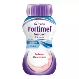 FORTIMEL Compact 2.4 o smaku truskawkowym, 4X125 ml