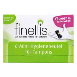 FINELLIS Mini woreczki higieniczne na tampony w podróży, 6 szt