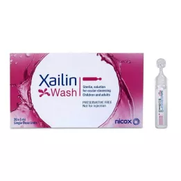 XAILIN Roztwór do płukania oka w pojedynczych dawkach, 20 x 5 ml