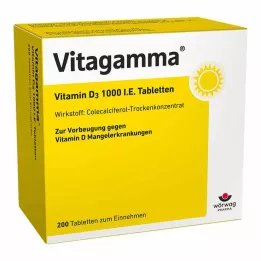 VITAGAMMA Witamina D3 1000 j.m. w tabletkach, 200 szt