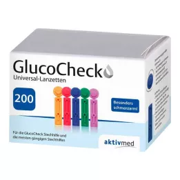 GLUCOCHECK Lancety uniwersalne, 200 szt