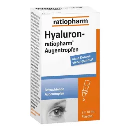 HYALURON-RATIOPHARM Krople do oczu, 2 x 10 ml