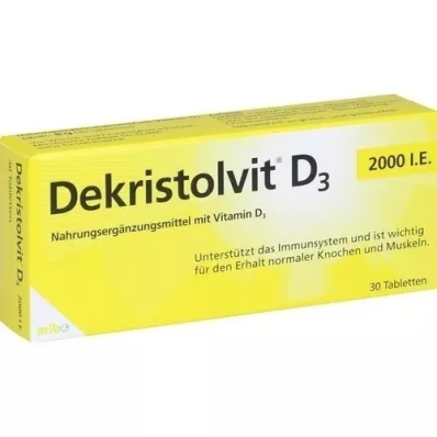 DEKRISTOLVIT Tabletki D3 2000 j.m., 30 szt