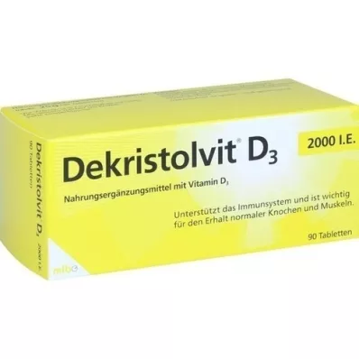 DEKRISTOLVIT Tabletki D3 2000 j.m., 90 szt