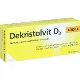 DEKRISTOLVIT Tabletki D3 4000 j.m., 30 szt