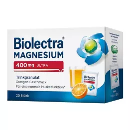 BIOLECTRA Magnez 400 mg ultra Trinkgran.Orange, 20 szt