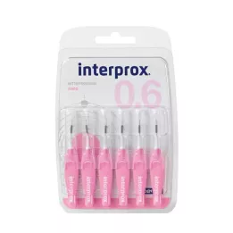 Interprox reg nano różowy blister na szczoteczki międzyzębowe, 6 szt