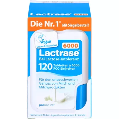 LACTRASE 6.000 FCC Tbl.in click dispenser double pack, 2X120 szt