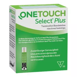 ONE TOUCH Paski testowe do pomiaru stężenia glukozy we krwi Select Plus, 50 szt
