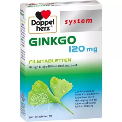 DOPPELHERZ Ginkgo 120 mg system tabletki powlekane, 30 szt