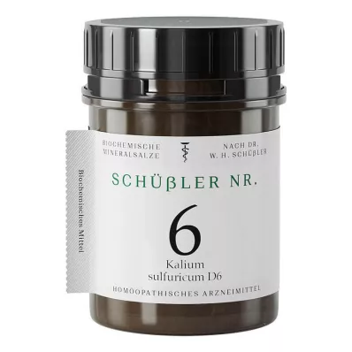 Schüssler No.6 Kalium siarki D 6 tabletek, 1000 szt Schüssler No.6 Kalium siarki D 6 tabletek, 1000 szt