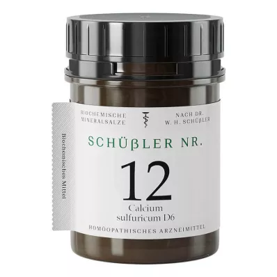 Schüssler No. 12 Calcium sulfuricum D6 tabletki, 400 tabletek
